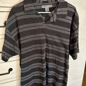 Men's Structure Black Striped Shirt